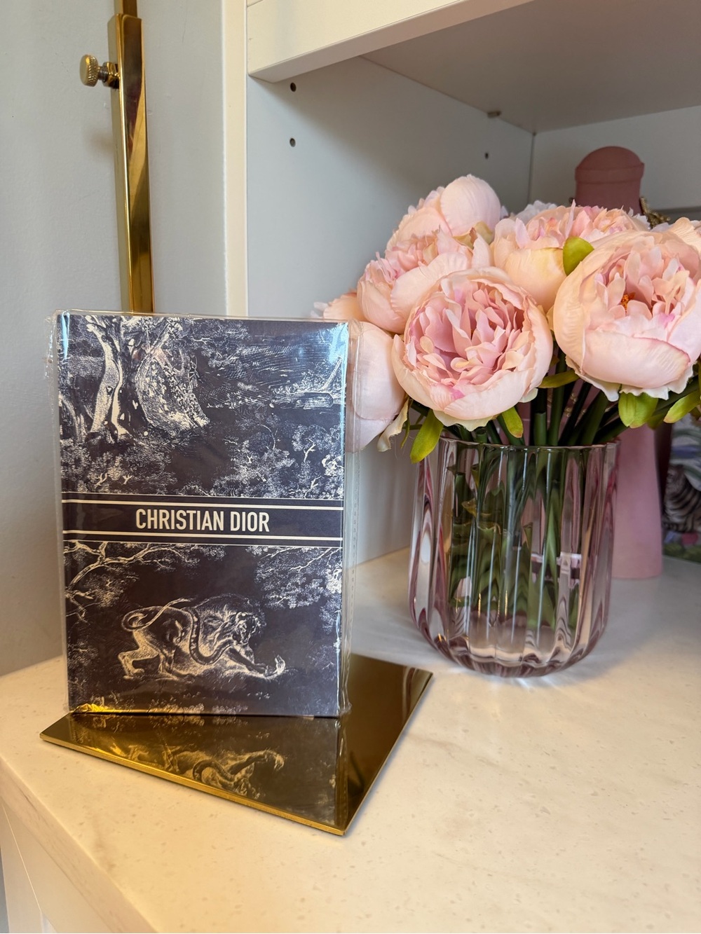 Blue and white iconic Dior Parfums ~ art journal made for Christian Dior GWP